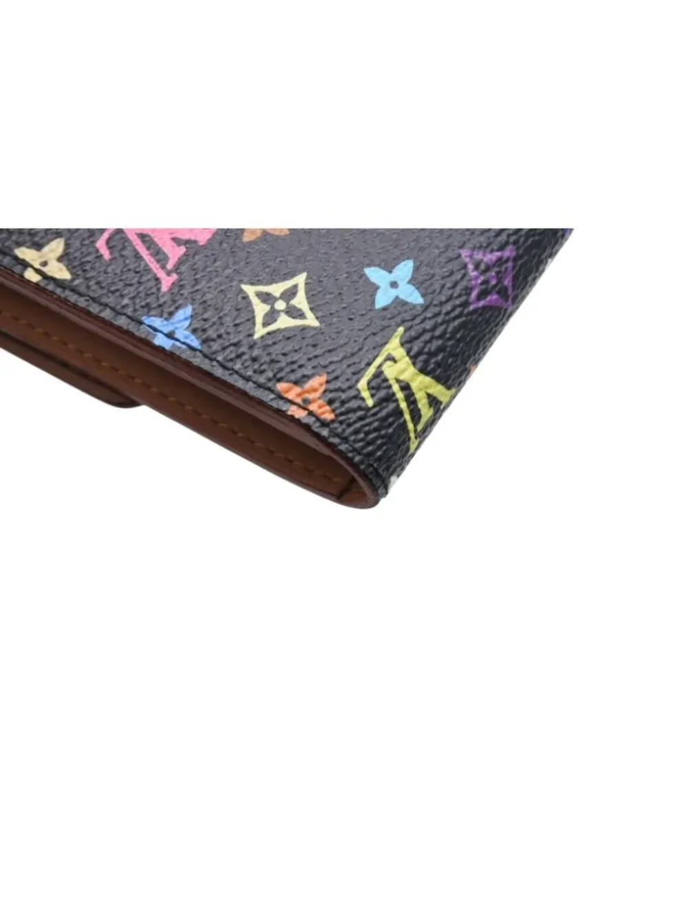 Louis Vuitton Wallet Takashi Murakami Portefeuille Sarah Black Monogram